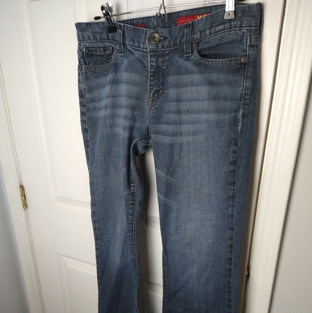 $ X2 quality denim Eva boot blue jeans size 8A